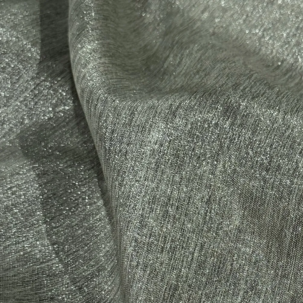 Metallic Burlap Table Napkins in Platinum