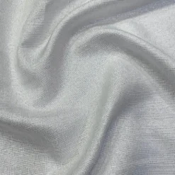 Metallic Burlap Table Runner in White/Silver