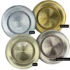 Metallic - Glass Charger Plate in Dark Gold (Item # 0071)