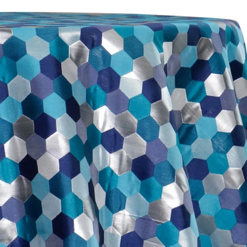 Metro Jacquard (Reversible) Table Linen in Blue