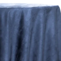 Microfiber Suede Table Linen in Navy