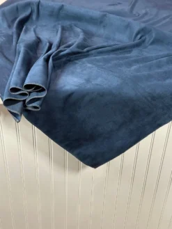 Microfiber Suede Table Linen in Navy