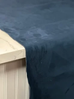 Microfiber Suede Table Linen in Navy