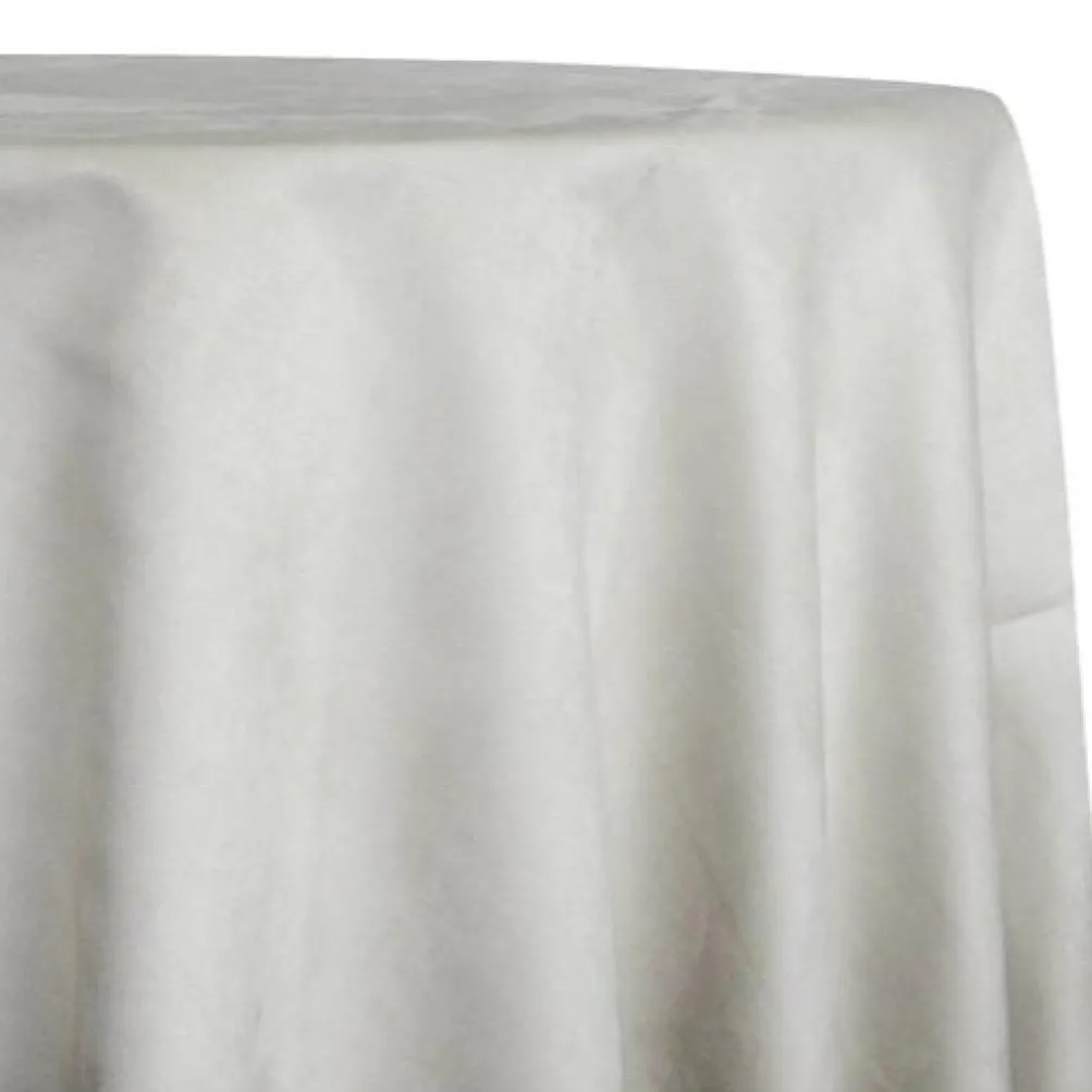 Microfiber Suede Table Linen in Ivory