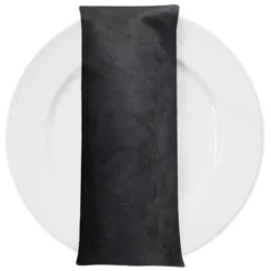Microfiber Suede Table Napkin in Black