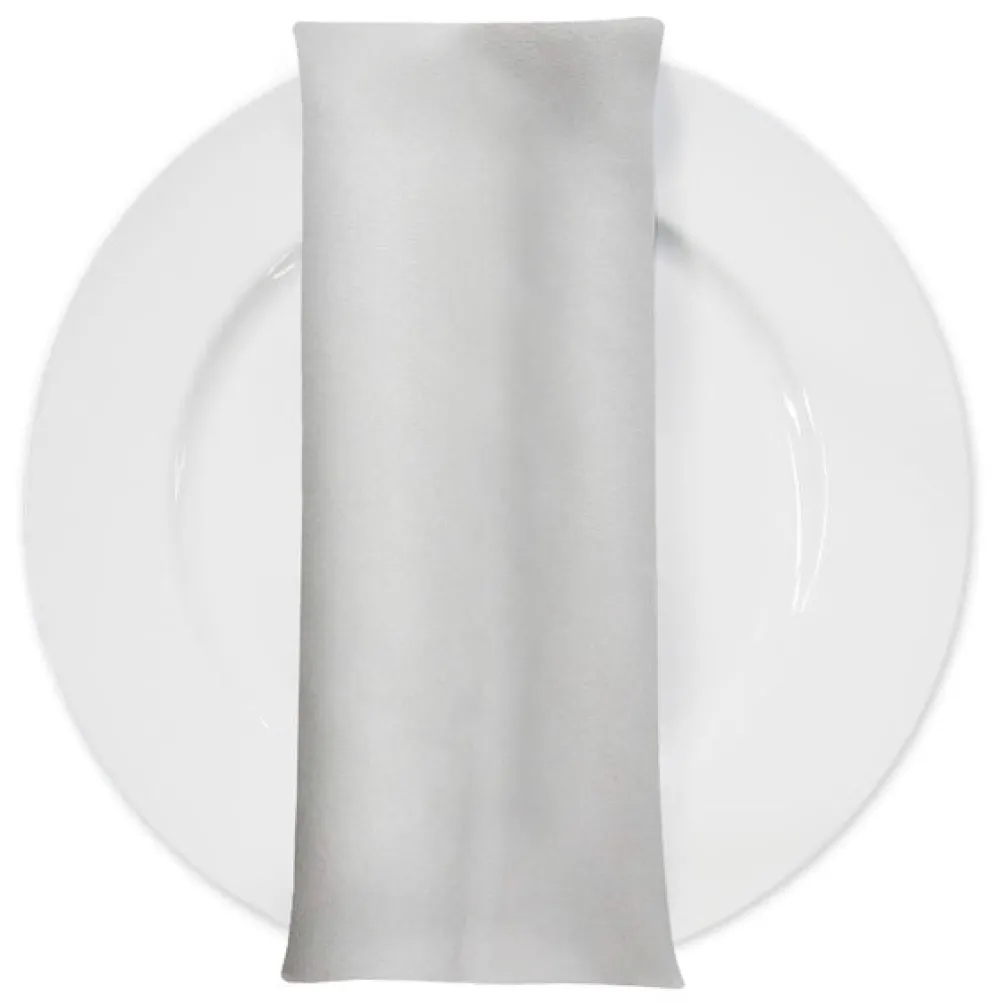 Microfiber Suede Table Napkin in White