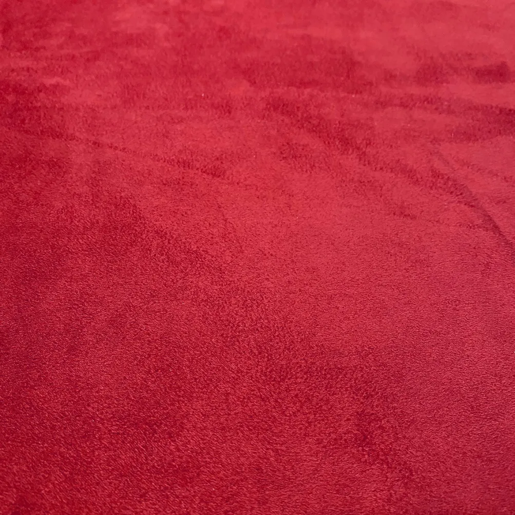 Microfiber Suede Table Runner in Red