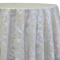 Milan Lace Table Linen in Ivory