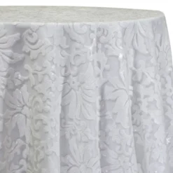 Milan Lace Table Linen in White