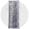 Milan Lace (w/ Poly Lining) Table Napkin in Silver