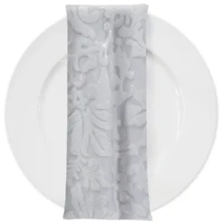 Milan Lace (w/ Poly Lining) Table Napkin in White