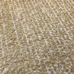 Mini Petals On Mesh Table Runner in Champagne