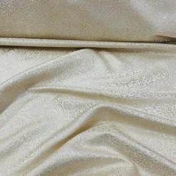 Miramar Jacquard Table Runner in Ivory and Gold