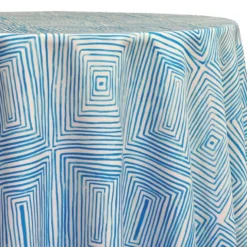 Modena (Poly Print) Table Linen in Turquoise