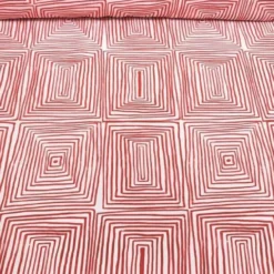 Modena (Poly Print) Table Runner in Red