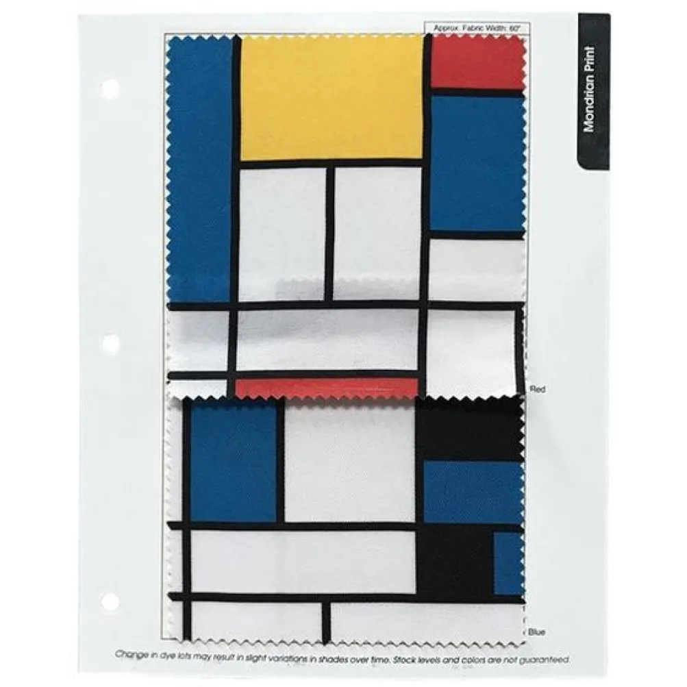 Mondrian (Poly Print) Table Runner in Blue