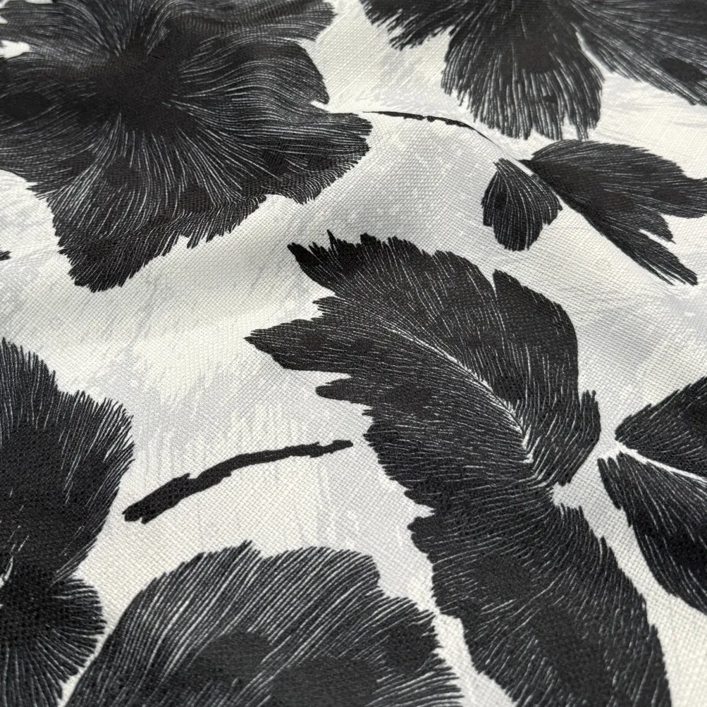 Mono Leaf (Slub Print) Table Napkin