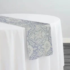 Morocco Jacquard (Reversible) Table Runner in Blue