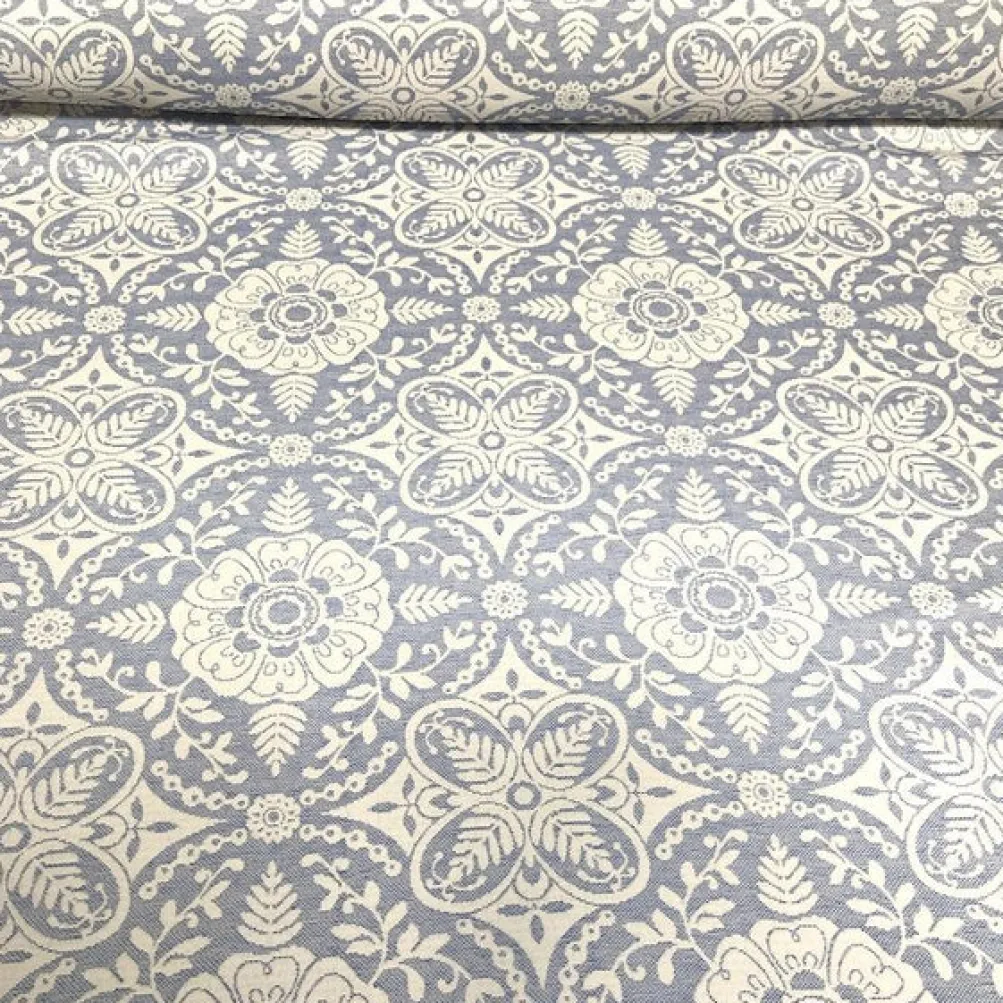 Morocco Jacquard (Reversible) Table Runner in Blue