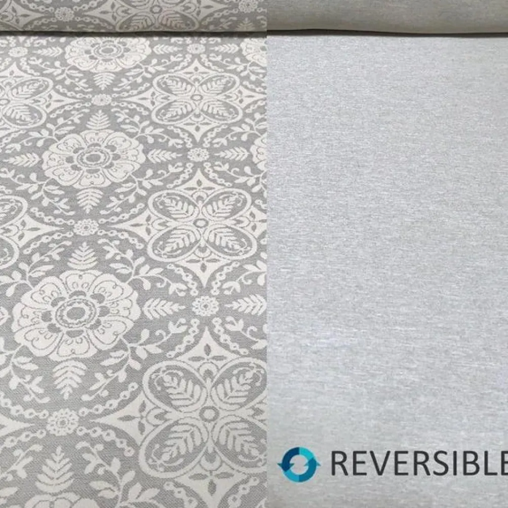Morocco Jacquard (Reversible) Table Runner in Grey