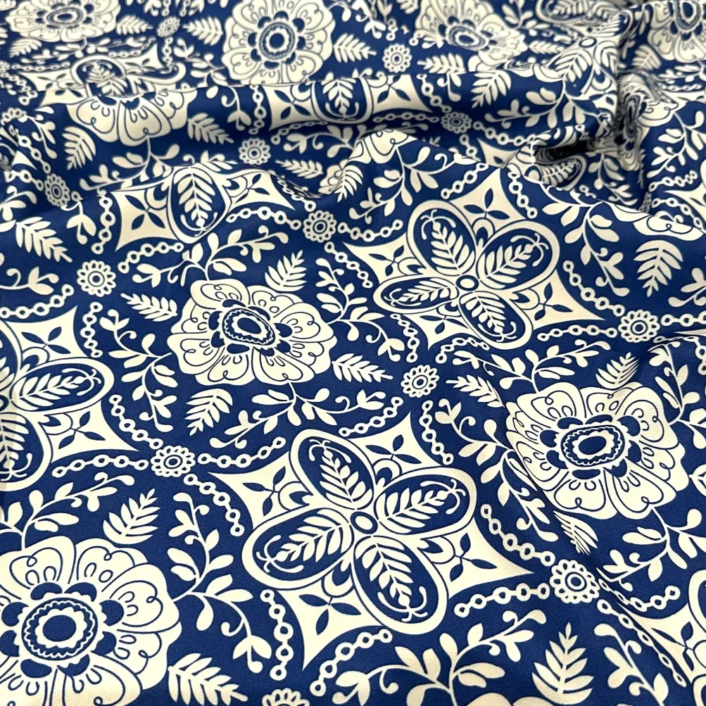 Morocco (Poly Print) Table Linen in Royal