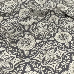 Morocco (Poly Print) Table Linen in Grey