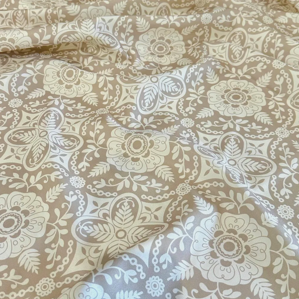 Morocco (Poly Print) Table Napkin in Taupe