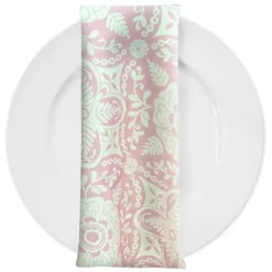 Morocco (Poly Print) Table Napkin in Dusty Rose