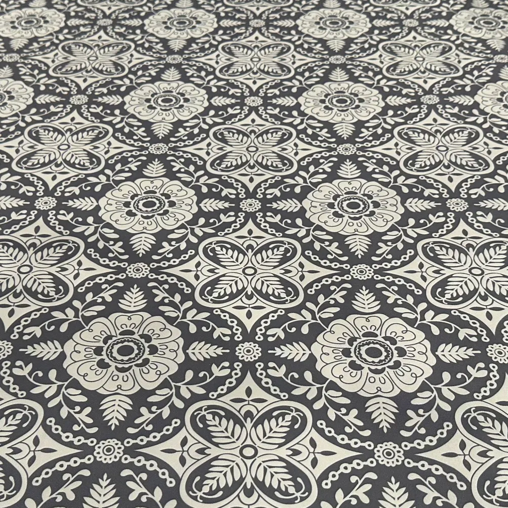 Morocco (Poly Print) Table Runner in Grey