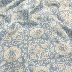 Morocco (Poly Print) Table Runner in Lt Blue