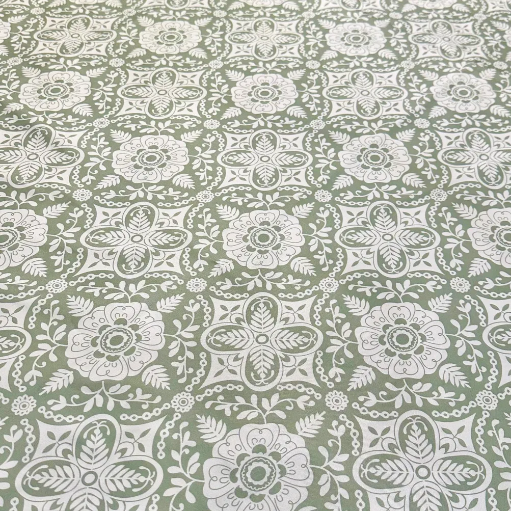 Morocco (Poly Print) Table Runner in Sage