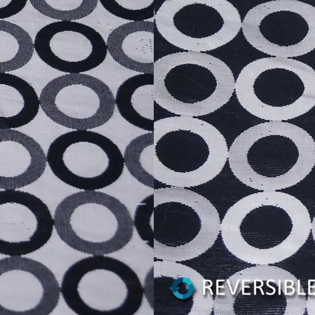 Mosaic Jacquard (Reversible) Table Linen in Black and Silver