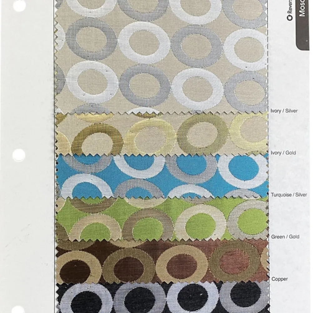 Mosaic Jacquard (Reversible) Table Linen in Black and Silver