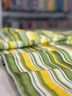 Multi-Color Stripe Table Linen in Citrus
