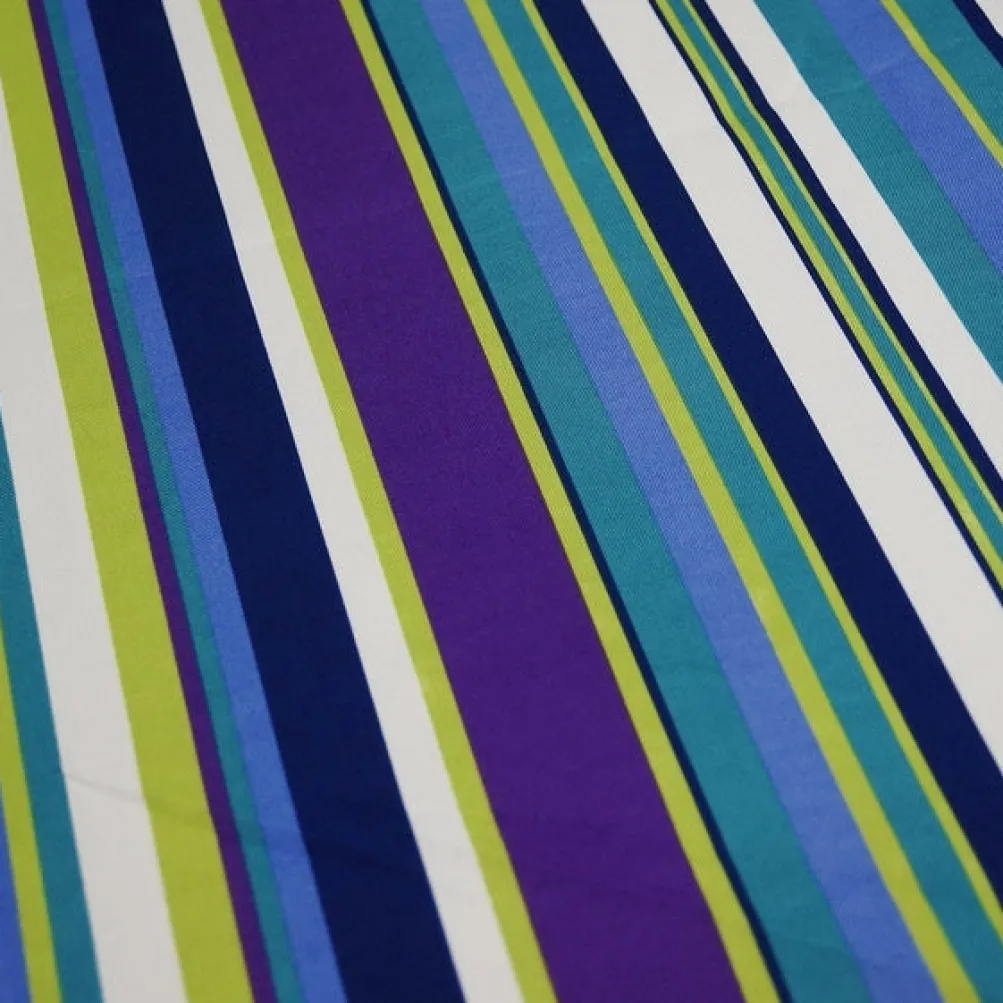 Multi-Color Stripe Table Linen in Grape