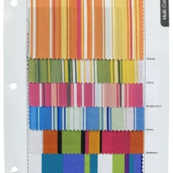 Multi-Color Stripe Table Runner in Grape
