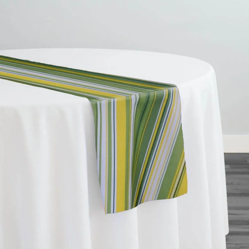 Multi-Color Stripe Table Runner in Citrus