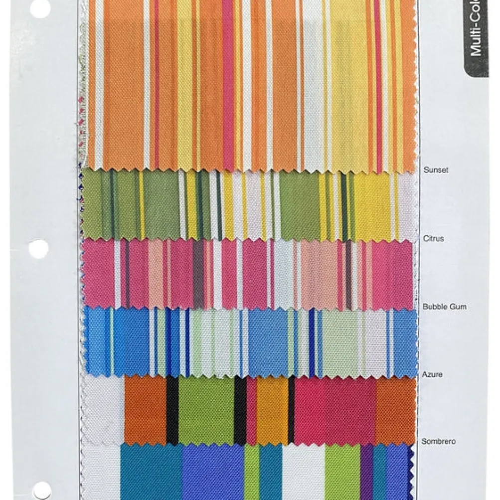 Multi-Color Stripe Table Runner in Bubblegum