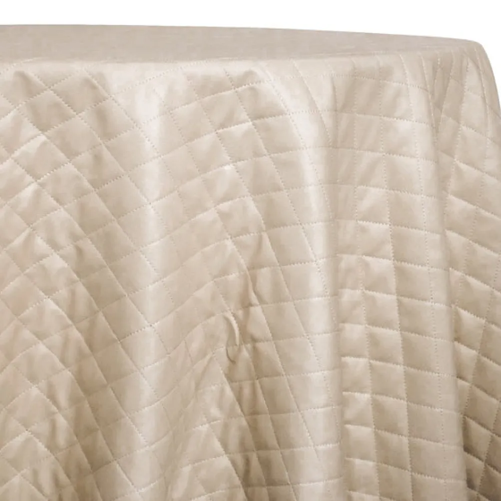 Murano Quilt Table Linen in Taupe