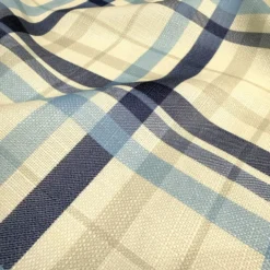 Nautical Plaid (Slub Print) Table Runner