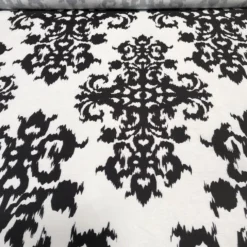 Newport Print (Dupioni) Table Napkin in Black