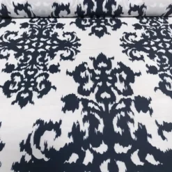 Newport Print (Dupioni) Table Runner in Navy