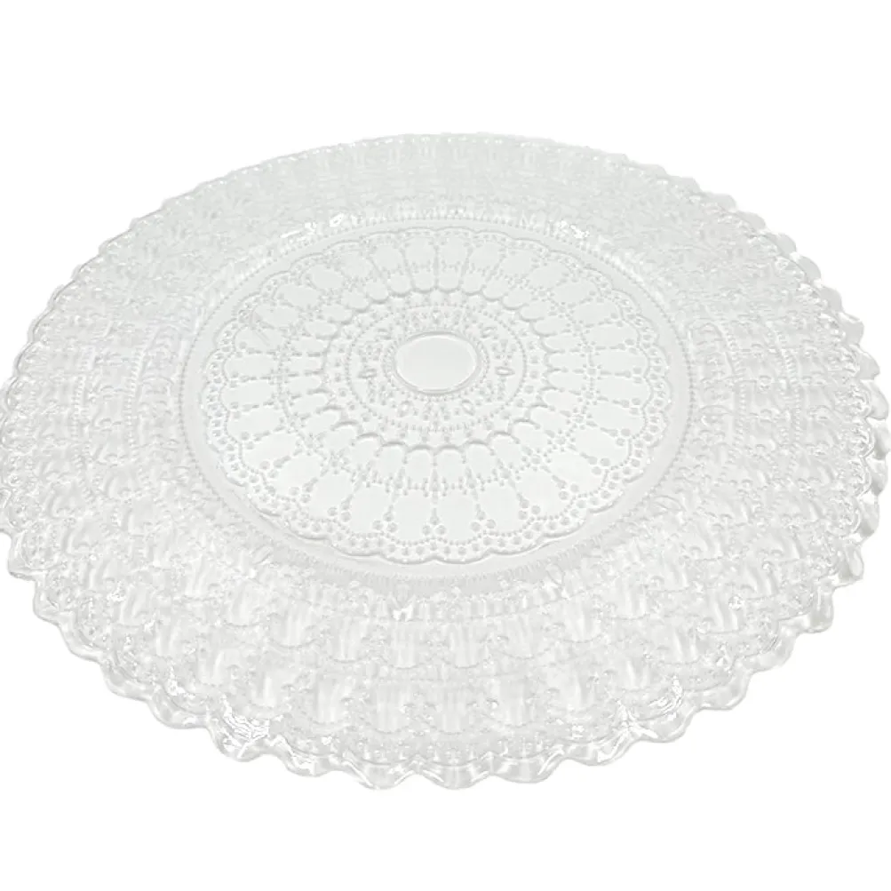 Nila - Glass Charger Plate in Clear (Item # 0323)