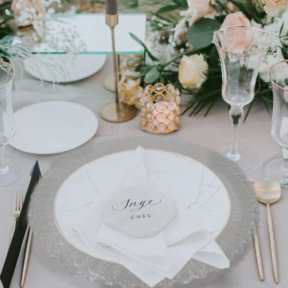 Nila - Glass Charger Plate in Clear (Item # 0323)