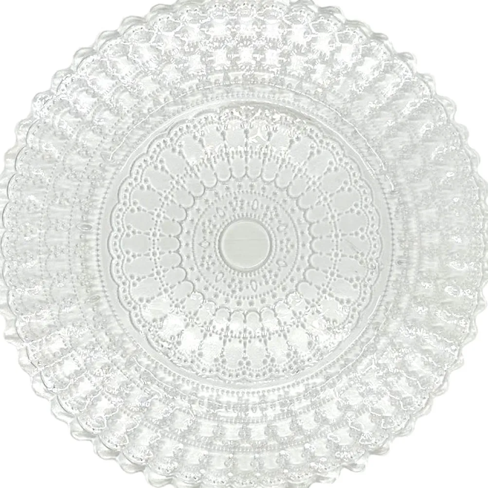 Nila - Glass Charger Plate in Clear (Item # 0323)