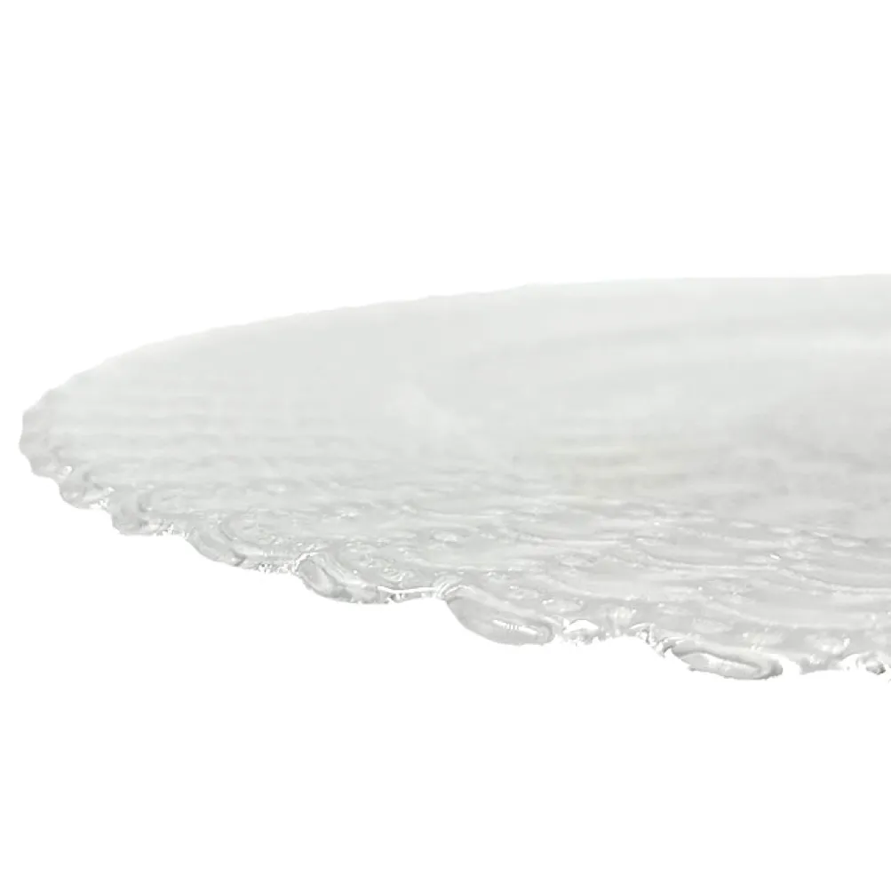 Nila - Glass Charger Plate in Clear (Item # 0323)
