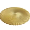 Omni Swirl - Glass Charger Plate in Gold (Item # 0347)