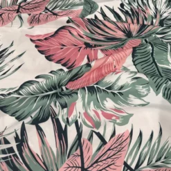 Palmetto (Poly Print) Table Linen in White