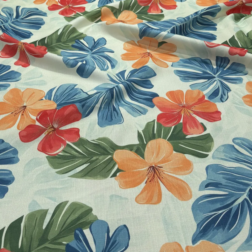 Palm Paradise (Slub Print) Table Runner