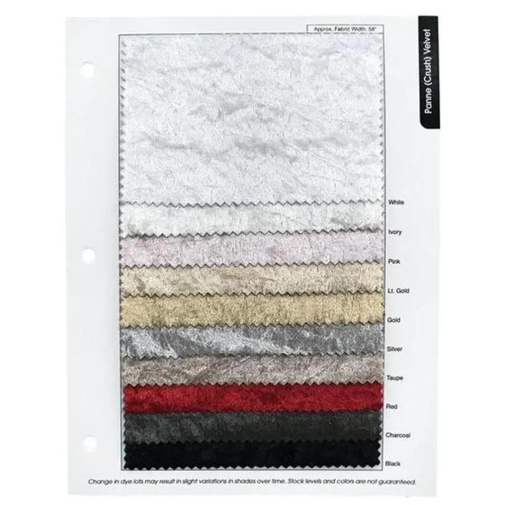 Panne (Crush) Velvet Table Runner in Red